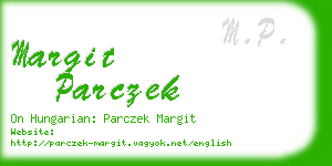 margit parczek business card